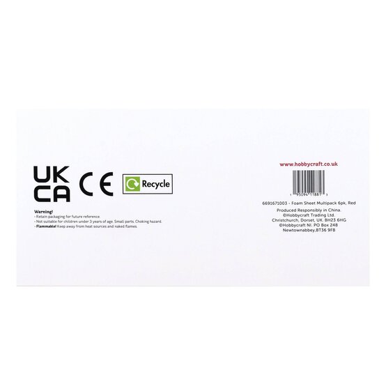 Red EVA Foam Sheets A4 6 Pack image number 7