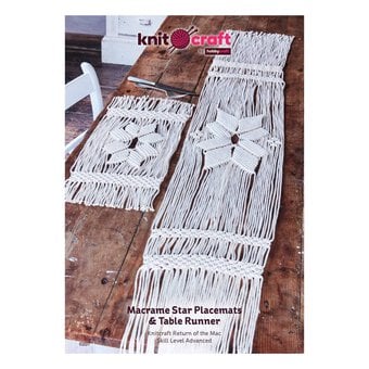 Knitcraft Macrame Star Placemats and Table Runner Digital Pattern 0207