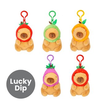 Assorted Plush Capybara Keyring