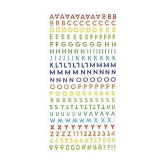 Bright Foam Alphabet Stickers