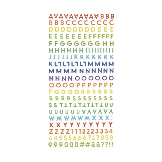 Bright Foam Alphabet Stickers image number 1