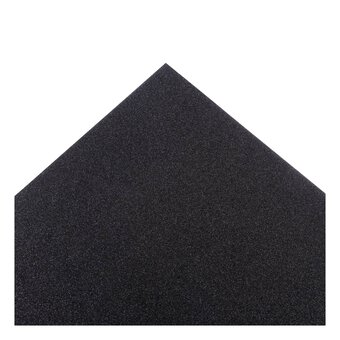 Black Glitter Card A4 16 Pack 