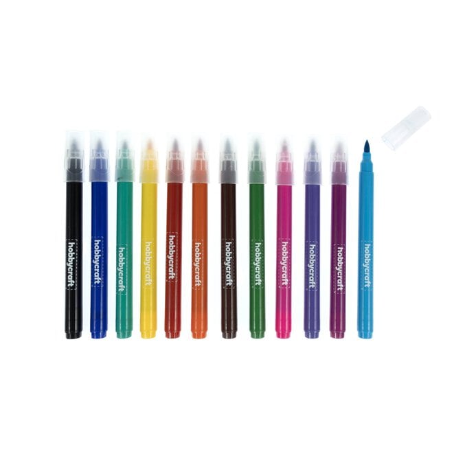 Bright Brush Markers 12 Pack