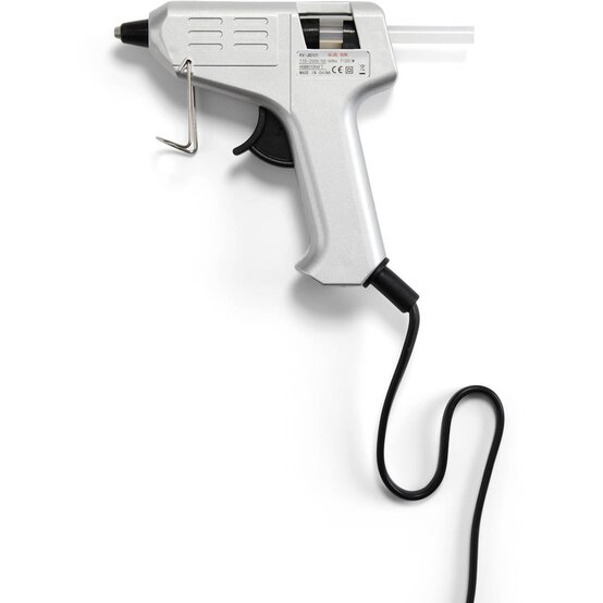 Silver Mini Hot Melt Glue Gun