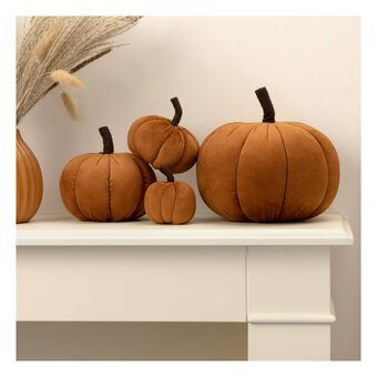 Rust Plush Pumpkin 4 Pack Bundle