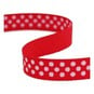 Red Spots Grosgrain Ribbon 9mm x 5m image number 1