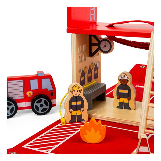 Bigjigs Fire Station Play Set image number 8
