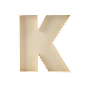 Wooden Fillable Letter K 22cm | Hobbycraft
