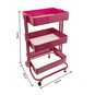 Dusty Pink Three Tier Storage Trolley image number 5