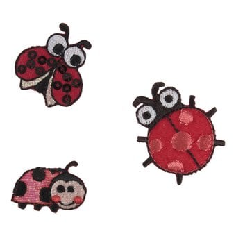 Trimits Ladybird Iron-On Patches 3 Pack