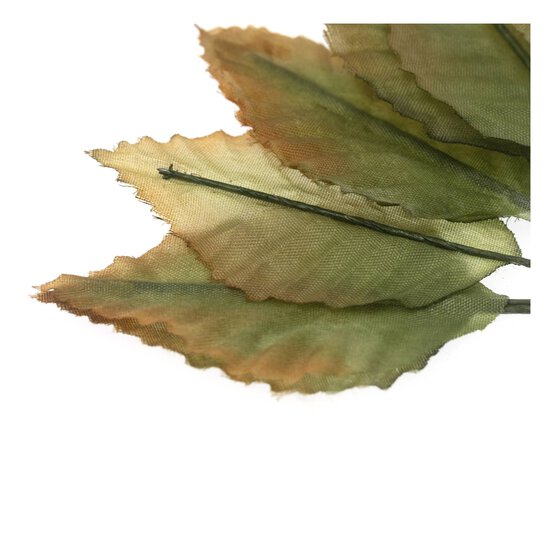 Green and Orange Rose Leaves 12 Pack image number 3