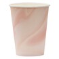 Ginger Ray Pink Marble Paper Cups 8 Pack image number 1