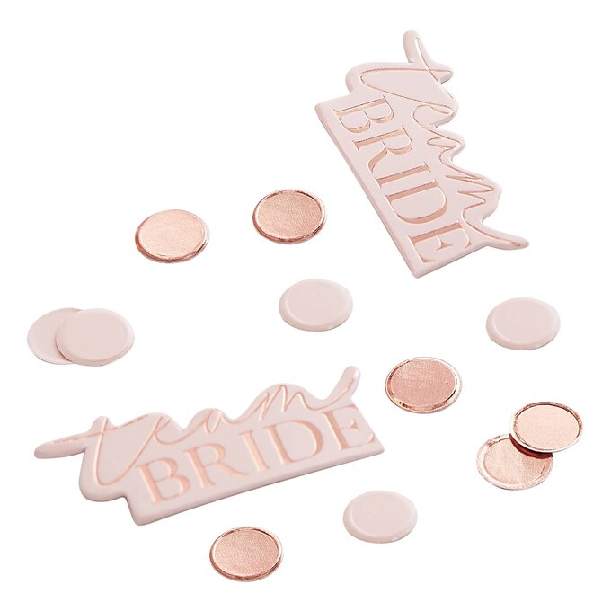 Ginger Ray Team Bride Rose Gold Confetti 14g image number 1