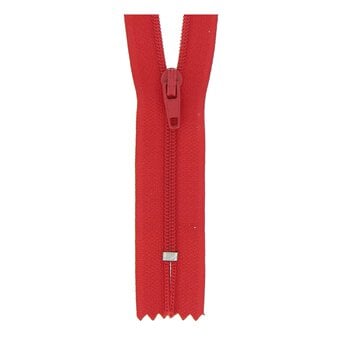 Milward Red Nylon Dress and Skirt Zip 18cm