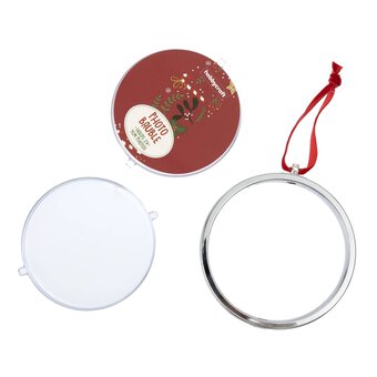 Photo Bauble Spinner Decoration 9cm