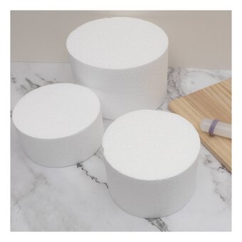 Round Cake Dummy 6 x 3 Inches