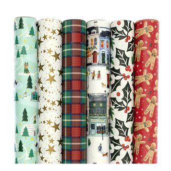Assorted Christmas Wrapping Paper 70cm x 3m