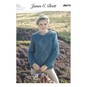 James C Brett Rustic Mega Chunky Ladies’ Jumper Pattern JB275 image number 1