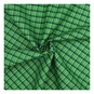 Robert Kaufman Green Metal Check Cotton Fabric by the Metre image number 1
