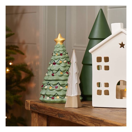 Ceramic Tree Jar with Lid 26cm  image number 2