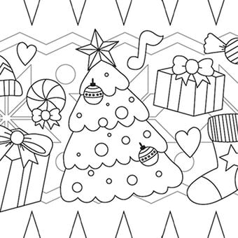 Christmas Cracker Free Colouring Download