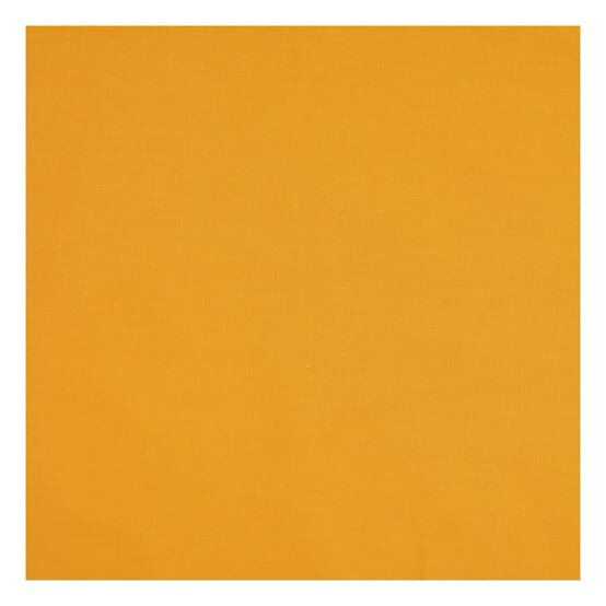 Yellow Organic Premium Cotton Fabric by the Metre image number 2