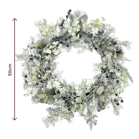 Frosted Wreath 50cm  image number 4