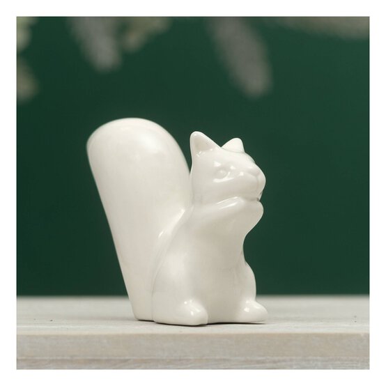 Glazed Squirrel Decoration 8cm image number 1
