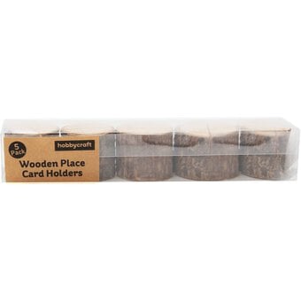 Mini Log Place Card Holders 5 Pack image number 3