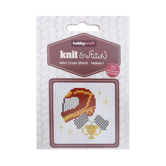 Mini Racing Helmet Cross Stitch Kit image number 4
