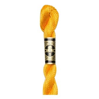 DMC Yellow Pearl Cotton Thread Size 5 25m (742)