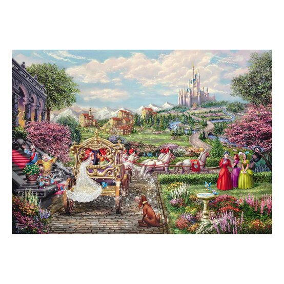 Schmidt Thomas Kinkade Disney Cinderella Jigsaw Puzzle 1000 Pieces image number 2