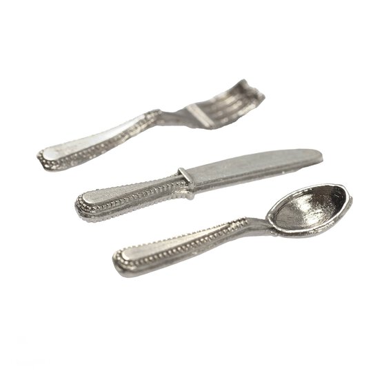 Doll&rsquo;s House Silver Plated Cutlery 12 Pieces image number 3