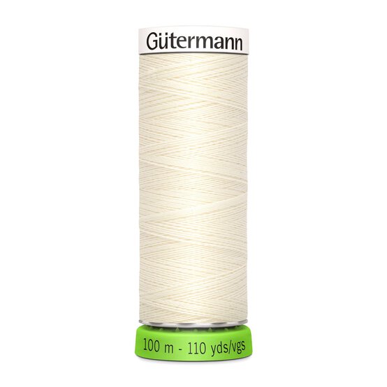 Gutermann Cream Sew All Recycled rPET Thread 100m (1) image number 1