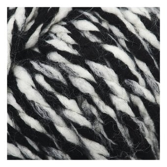Knitcraft Charcoal Cream Hug It Out Yarn 200g image number 2