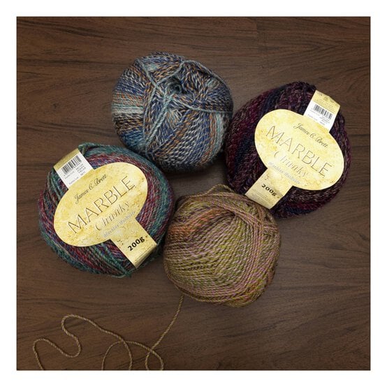 James C Brett Mountain River Marble Chunky Yarn 200g image number 4