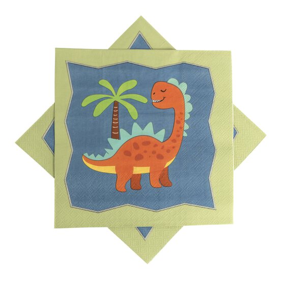 Dinosaur Party Napkins 16 Pack image number 1