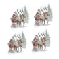 Stand Up Santa Sleigh Stickers 4 Pack image number 1