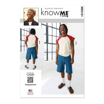 Know Me Men's T-Shirt and Shorts  Sewing Pattern ME2121 (BB 44-52)