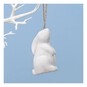 Hanging Ceramic Sitting Bunny Decoration 8cm image number 1