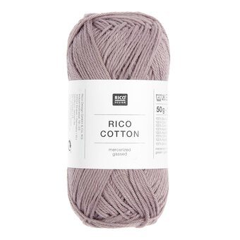 Rico Essentials Mauve Cotton 4ply 50g