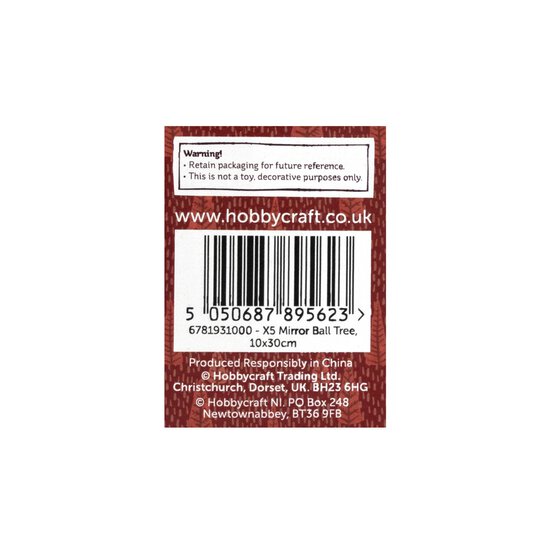 Silver Mirror Ball Tree 30cm  image number 5