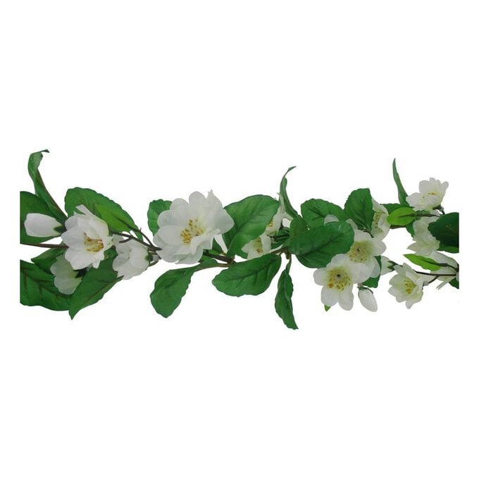 Cream Blossom Garland 1.8m image number 1