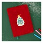 Red Fluffy Christmas Tree Notebook A5  image number 1