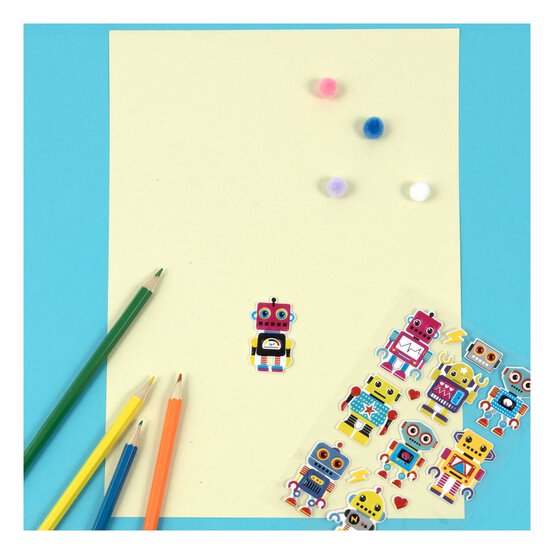 Robot Puffy Stickers  image number 2