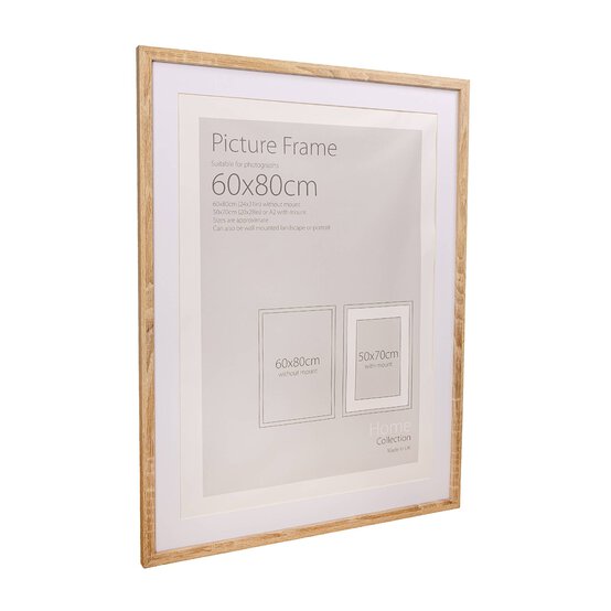 Oak Effect Picture Frame 60cm x 80cm image number 1