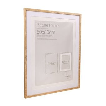 Oak Effect Picture Frame 60cm x 80cm