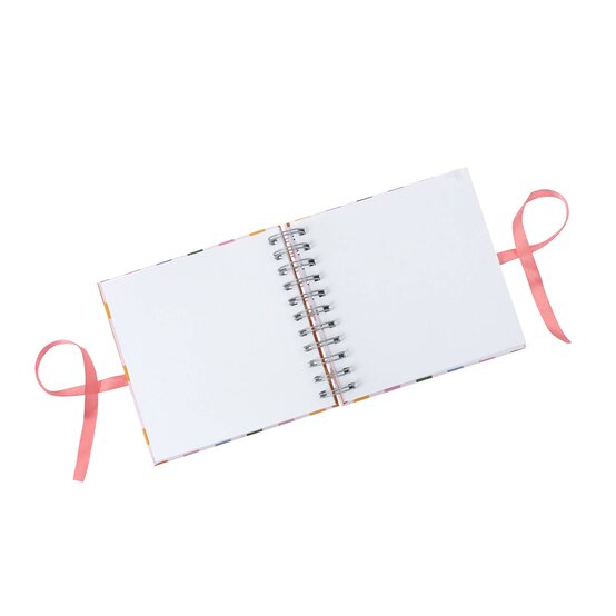 Spiral Bound Striped Scrapbook 6 x 6 Inches image number 3