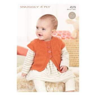 Sirdar Snuggly 4 Ply Cardigans Digital Pattern 4579