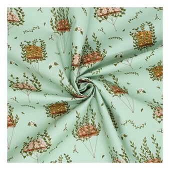 Plant Life Draping Plants Cotton Fabric by the Metre